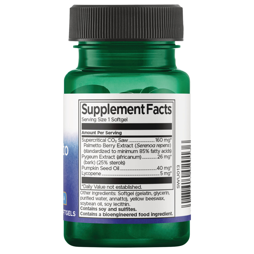 SWU180 | Back label with Supplement Facts, ingredients, and barcode - Thumbnail