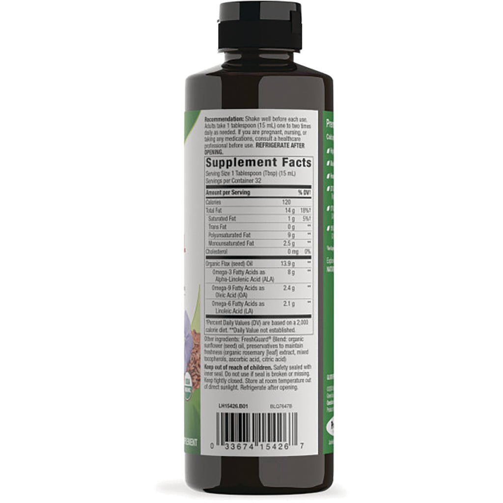 NW842 | Back of amber bottle showing Supplement Facts label, ingredients and barcode - Thumbnail