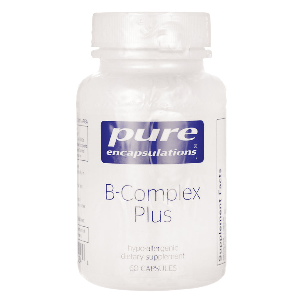 PRN033 | Pure Encapsulations B-Complex Plus supplement bottle, 60 capsules - Thumbnail