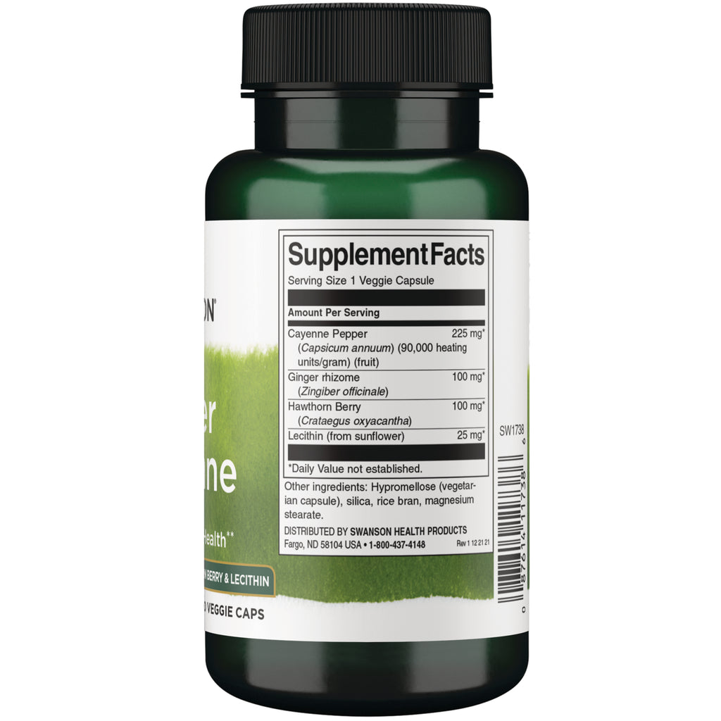 SW1738 | Back label with supplement facts and serving information - Thumbnail