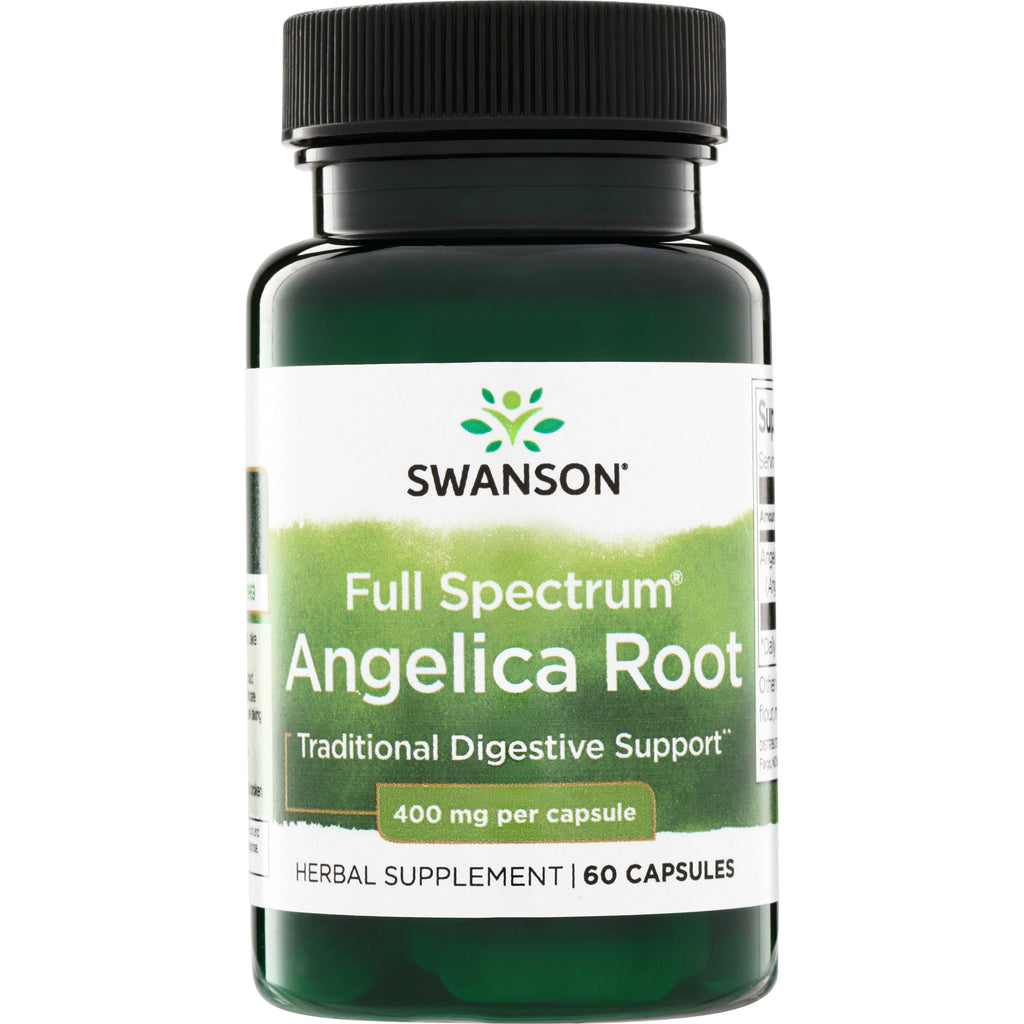 SW1324 | Swanson Full Spectrum Angelica Root, Traditional Digestive Support, 400 mg per capsule, 60 capsules - Thumbnail