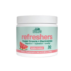 CFR033 | Country Farms Refreshers Super Greens + Electrolytes watermelon tub front label
