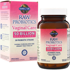 GLF154 | Garden of Life RAW Probiotics Vaginal Care, 50 Billion Guaranteed, 30 vegetarian capsules