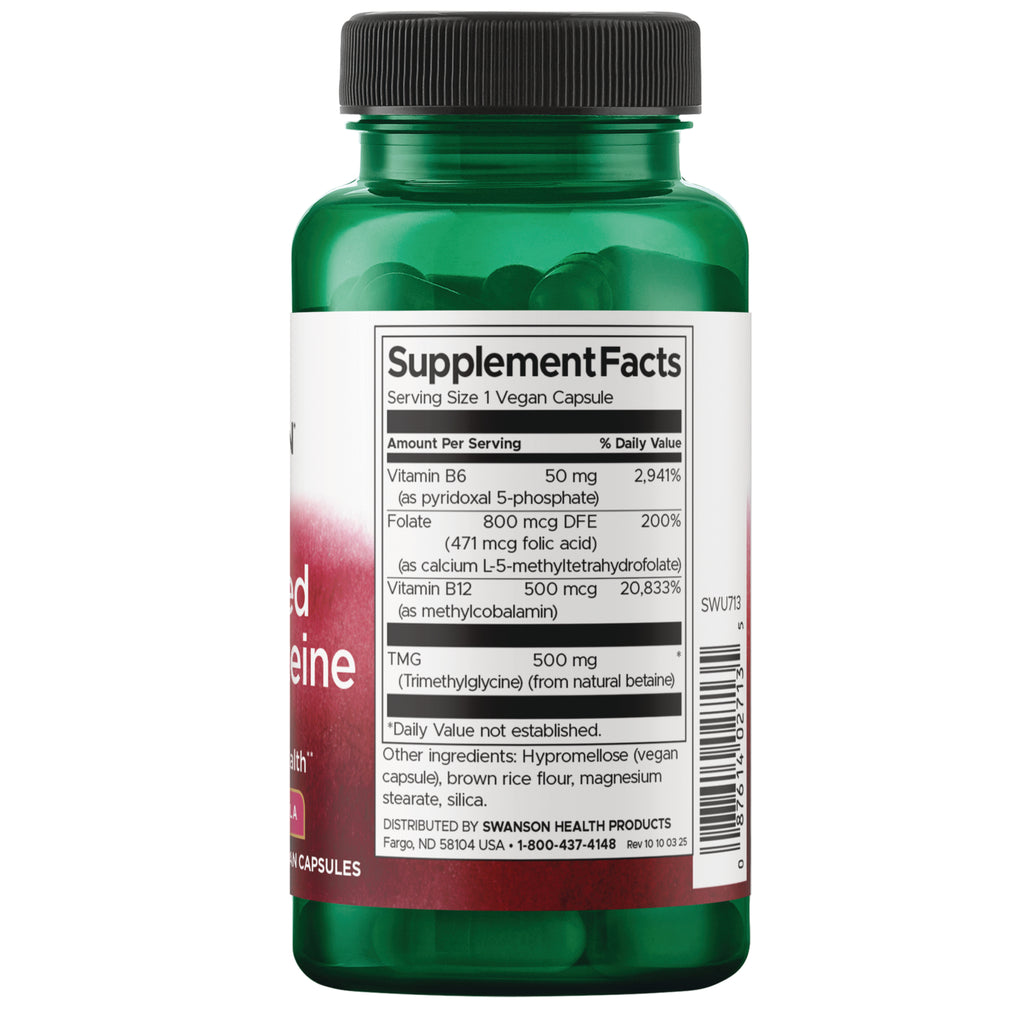 SWU713 | Back label with supplement facts and serving information - Thumbnail