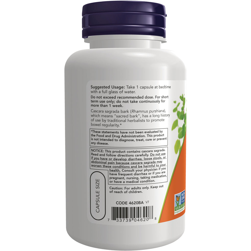 NWF533 | Back label of supplement bottle showing suggested usage, warnings, capsule size and barcode - Thumbnail