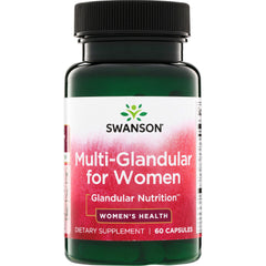 SW1321 | Swanson Multi-Glandular for Women, dietary supplement, 60 capsules bottle front
