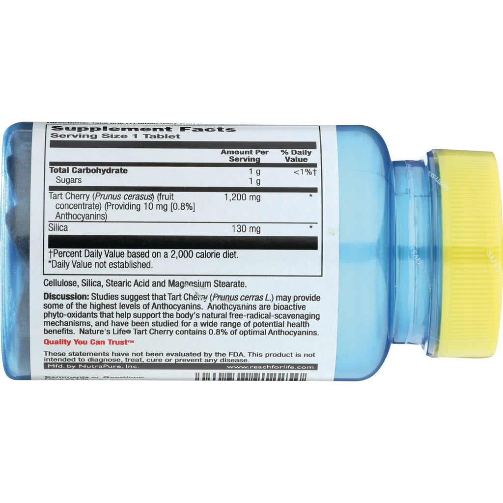 NSL027 | back of blue supplement bottle showing Supplement Facts panel and ingredient text - Thumbnail