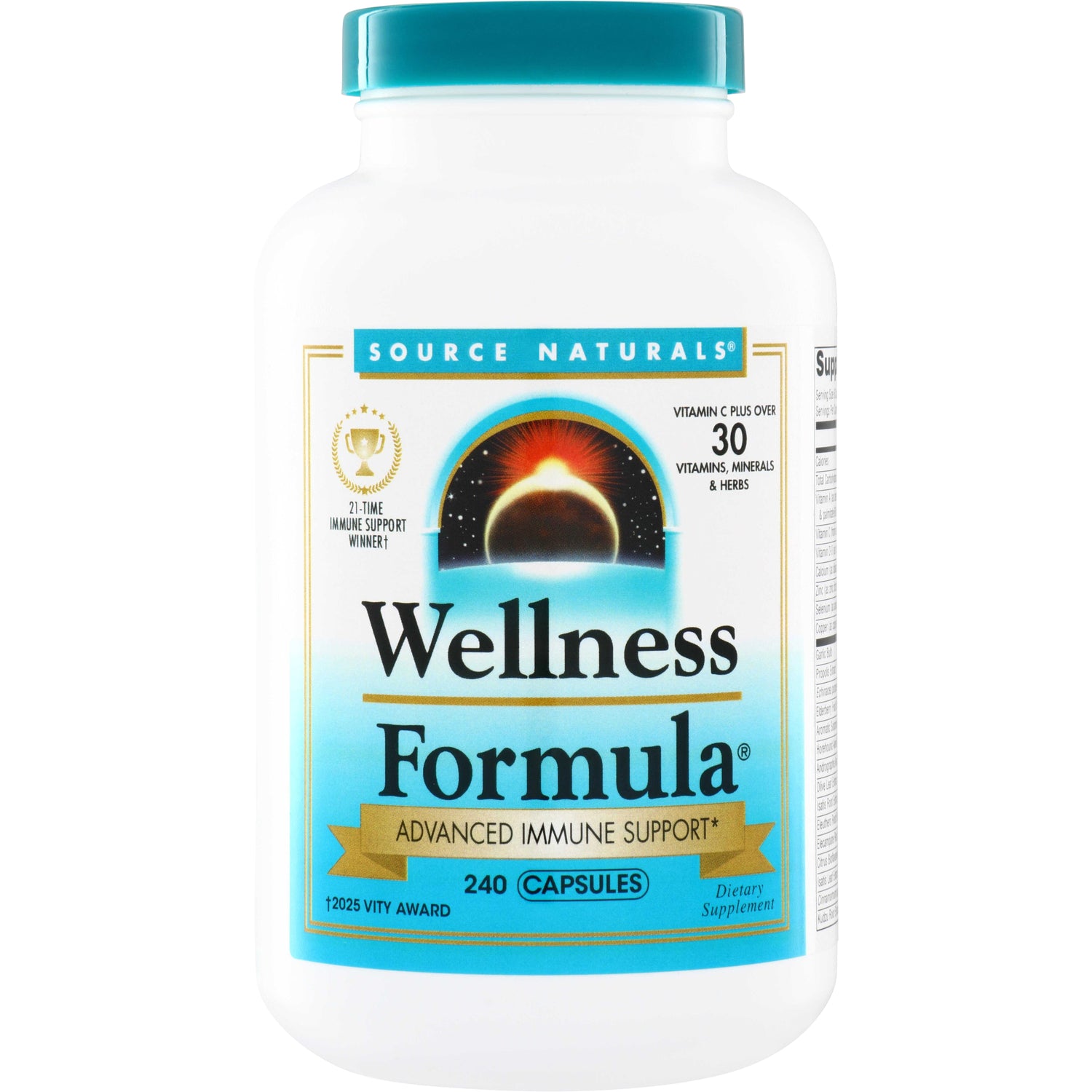 SN219 | Source Naturals Wellness Formula Advanced Immune Support, 240 capsules