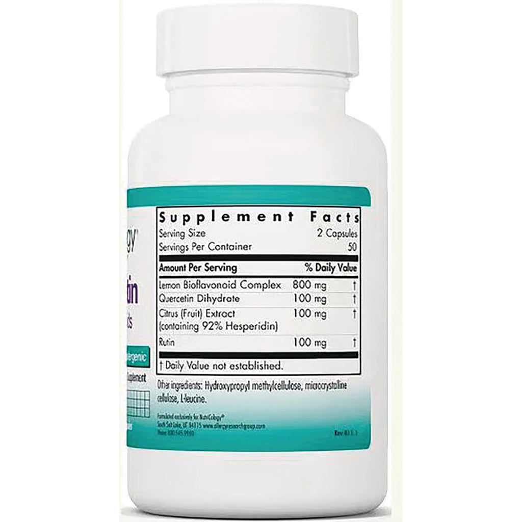 NCL062 | White supplement bottle back showing Supplement Facts label with serving size and ingredient amounts - Thumbnail