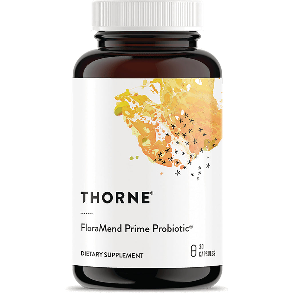 TRN027 | Thorne FloraMend Prime Probiotic, 30 capsules dietary supplement bottle front - Thumbnail