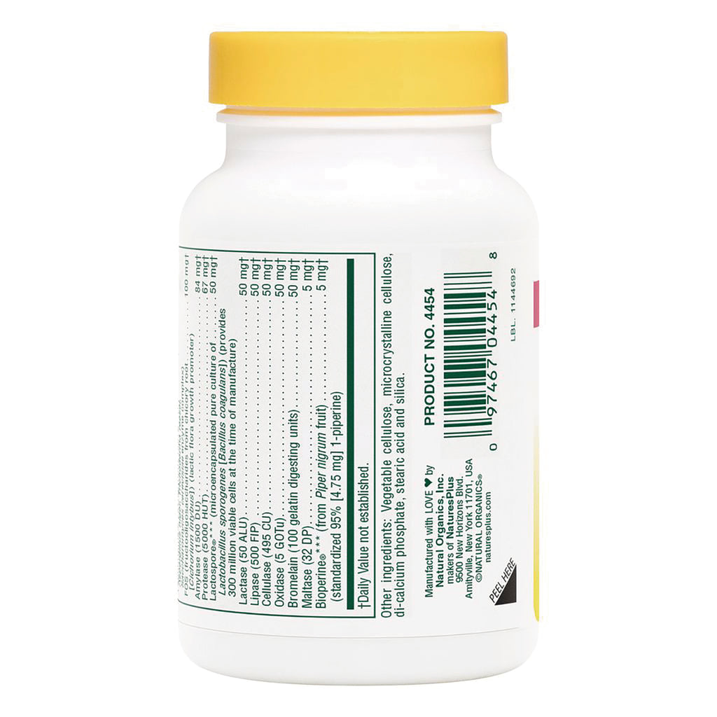 NTP145 | Back label of supplement bottle with Supplement Facts label and Other Ingredients - Thumbnail