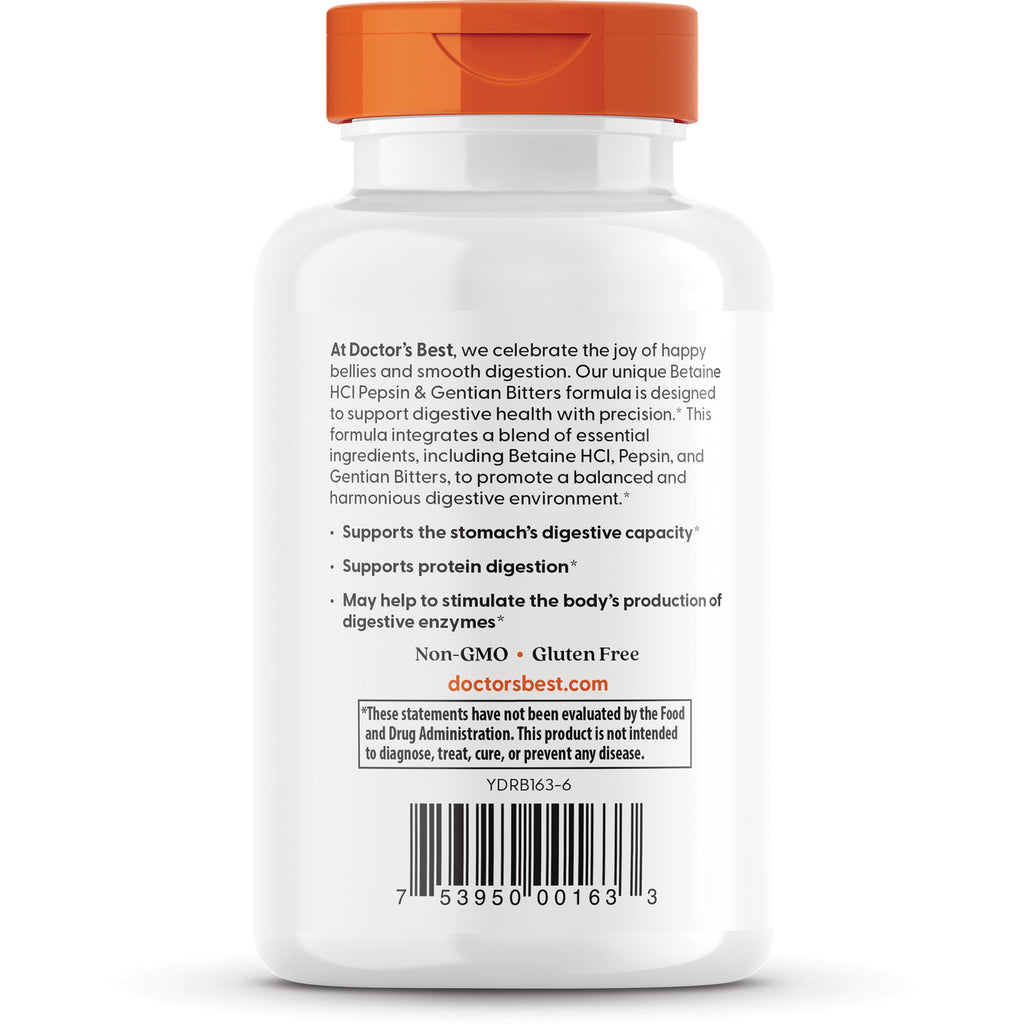 DB150 | back label of white supplement bottle showing product description, benefits and barcode - Thumbnail
