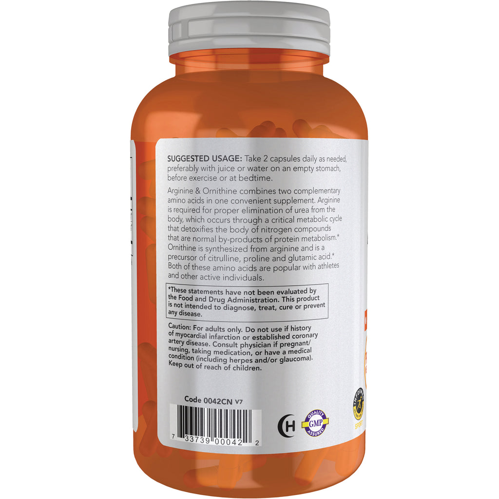 NWF1324 | back label of orange supplement bottle showing suggested usage, caution text and barcode - Thumbnail