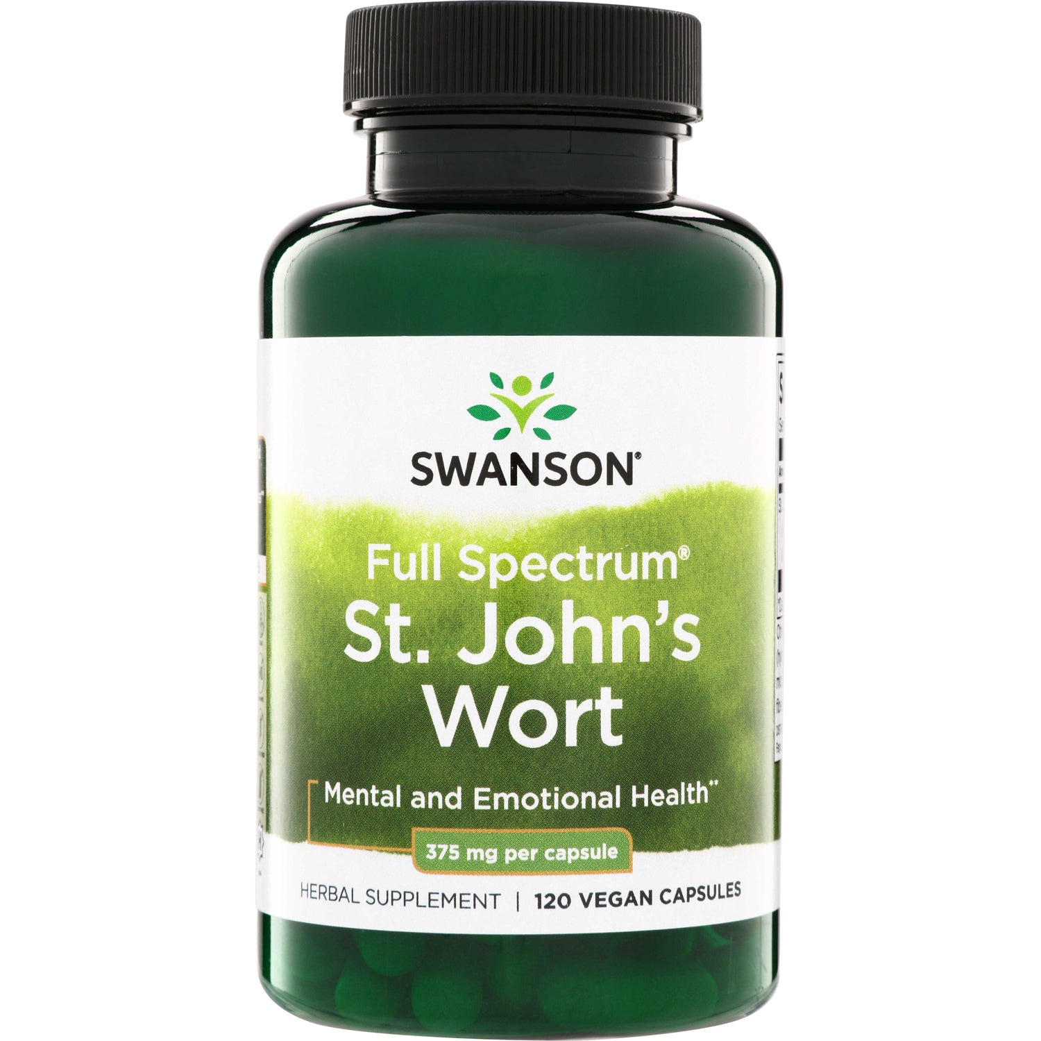 SW1353 | Swanson Full Spectrum St. John's Wort, 375 mg per capsule, 120 vegan capsules