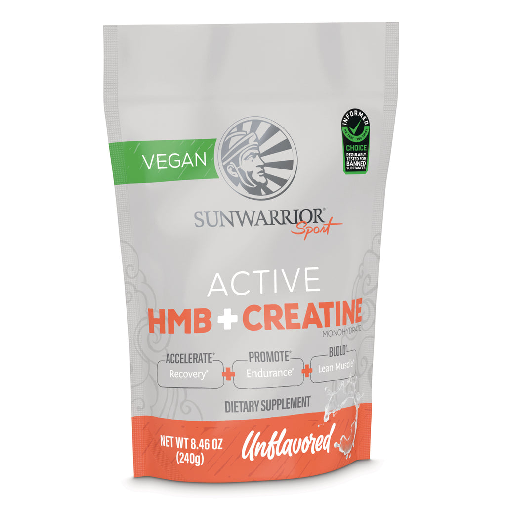 SNW054 | Sunwarrior Sport Active HMB + Creatine Monohydrate, unflavored vegan dietary supplement pouch, 8.46 oz - Thumbnail