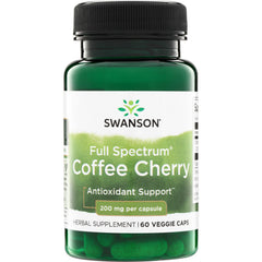 SW1685 | Swanson Full Spectrum Coffee Cherry, Antioxidant Support, 200 mg per capsule, 60 veggie caps