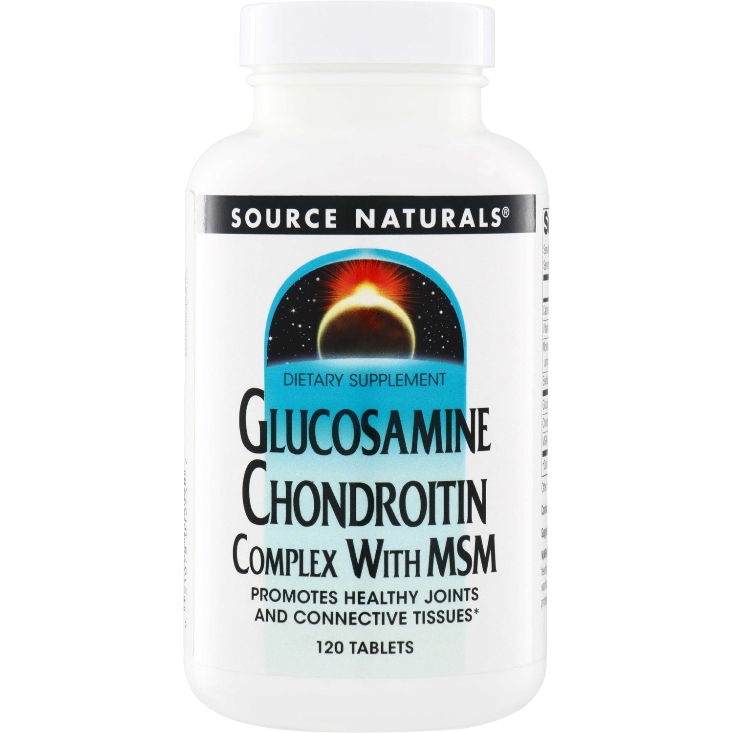 SN112 | Source Naturals Glucosamine Chondroitin Complex With MSM dietary supplement, 120 tablets