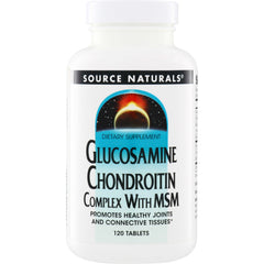 SN112 | Source Naturals Glucosamine Chondroitin Complex With MSM dietary supplement, 120 tablets