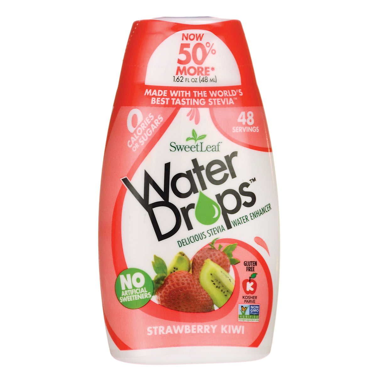 WA086 | SweetLeaf Water Drops Strawberry Kiwi water enhancer, 1.62 fl oz, 48 servings
