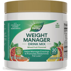 NW1071 | Nature's Way Weight Manager drink mix, mixed fruit flavor tub, 30 servings, 6 oz