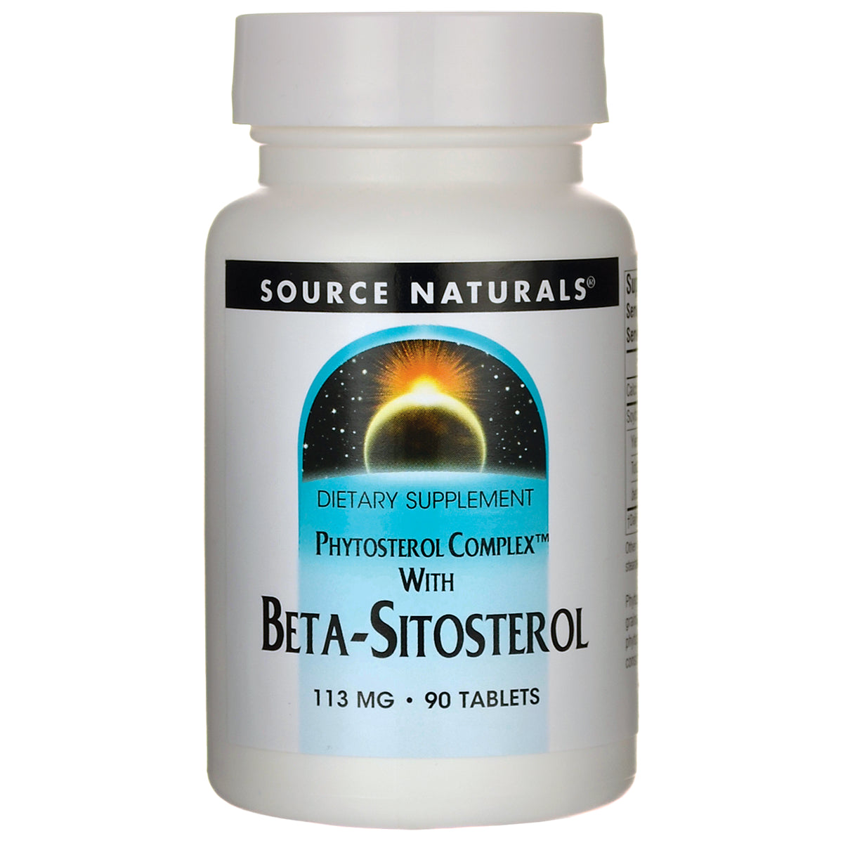 SN929 | Source Naturals Phytosterol Complex with Beta-Sitosterol dietary supplement, 113 mg, 90 tablets