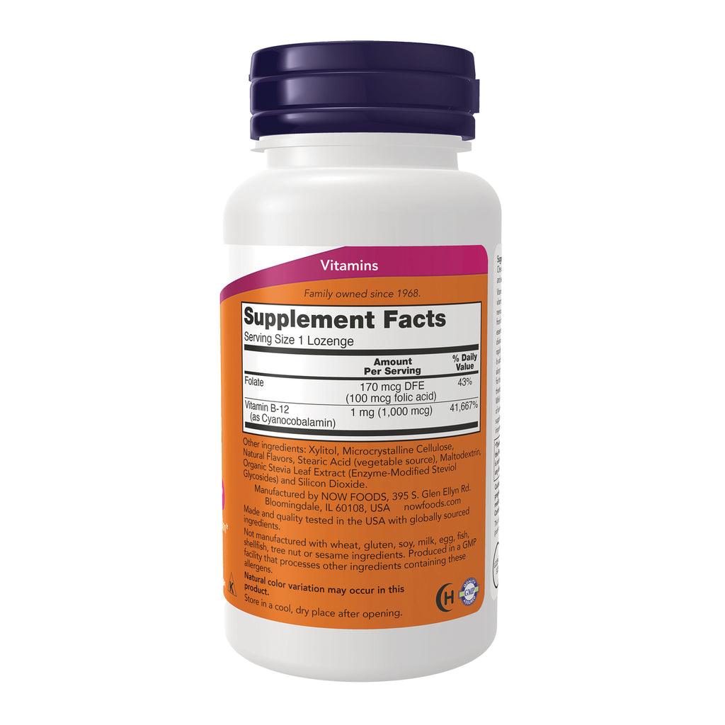 NWF794 | Back of white vitamin bottle showing Supplement Facts panel and ingredients label - Thumbnail