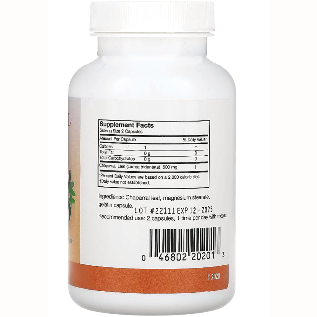 AN023 | Back label of white supplement bottle showing Supplement Facts, LOT #22111, EXP 12-2025 and barcode - Thumbnail