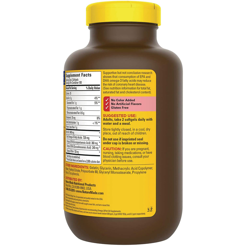 NTM036 | Back label showing Supplement Facts, suggested use, and ingredients on a yellow label of a brown supplement bottle - Thumbnail