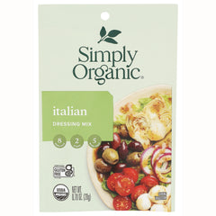 SMP041 | Simply Organic Italian Dressing Mix packet, 0.7 oz, gluten-free and USDA organic