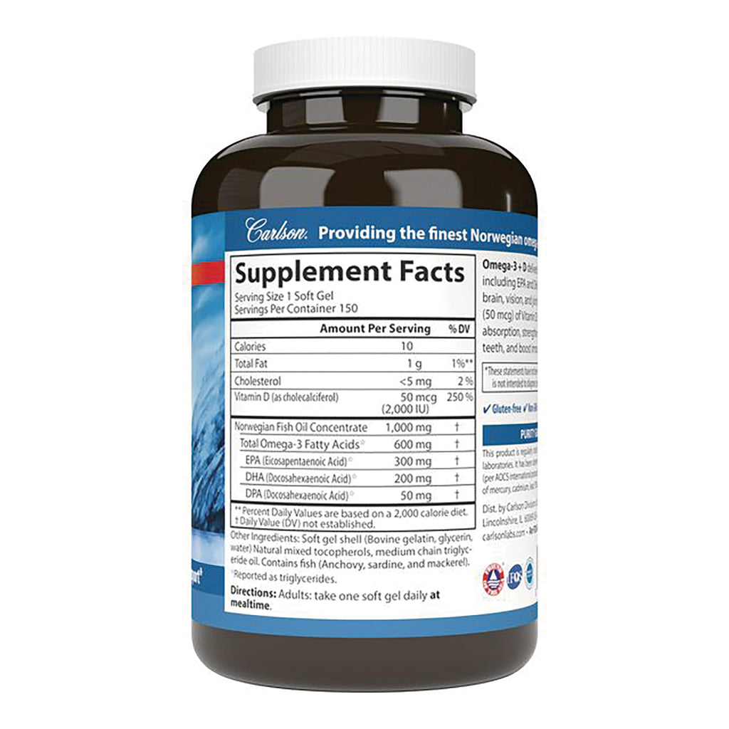 CSN332 | supplement facts and ingredients panel on back of brown supplement bottle - Thumbnail