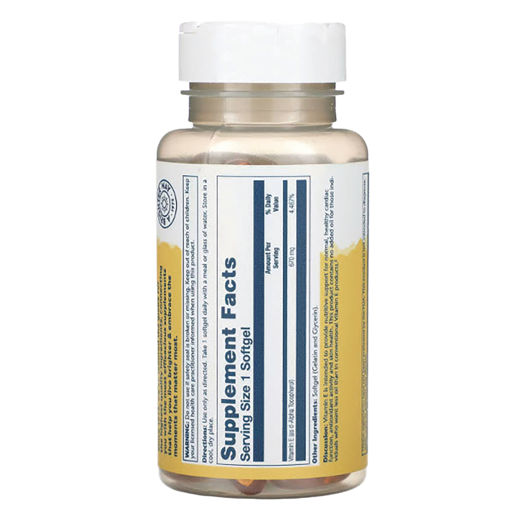 SLR424 | Back label showing Supplement Facts panel, serving size 1 softgel - Thumbnail