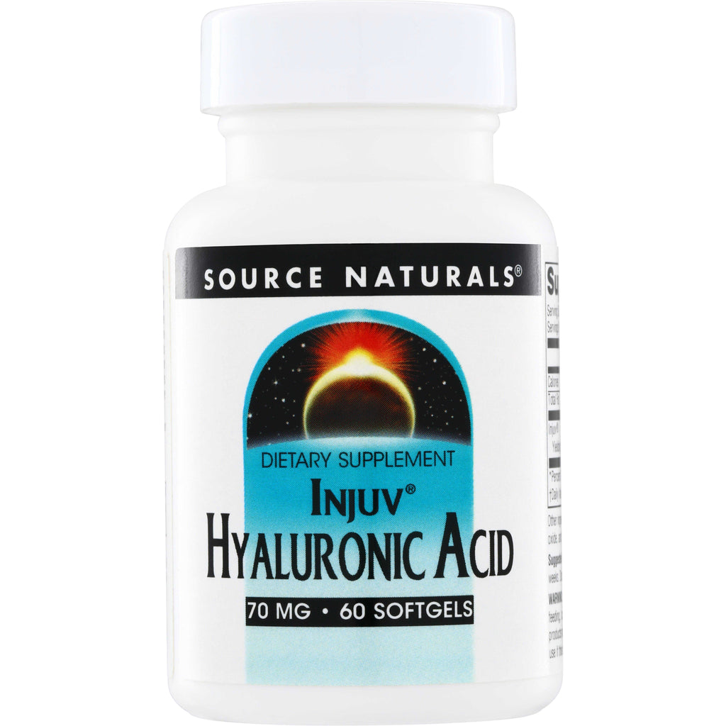 SN344 | Source Naturals Injuv Hyaluronic Acid dietary supplement, 70 mg, 60 softgels - Thumbnail
