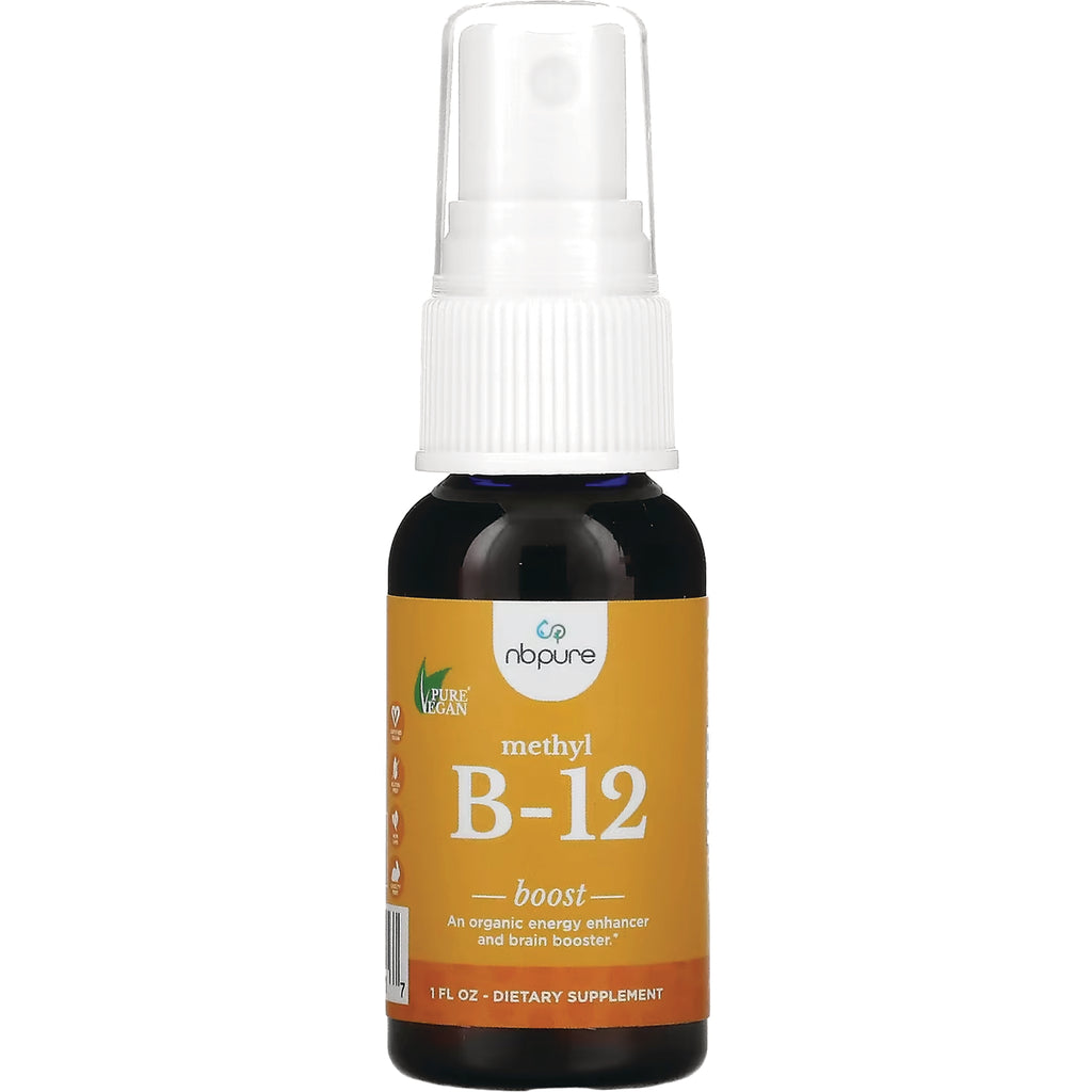PDV003 | amber spray bottle labeled methyl B-12 boost, nbpure dietary supplement - Thumbnail