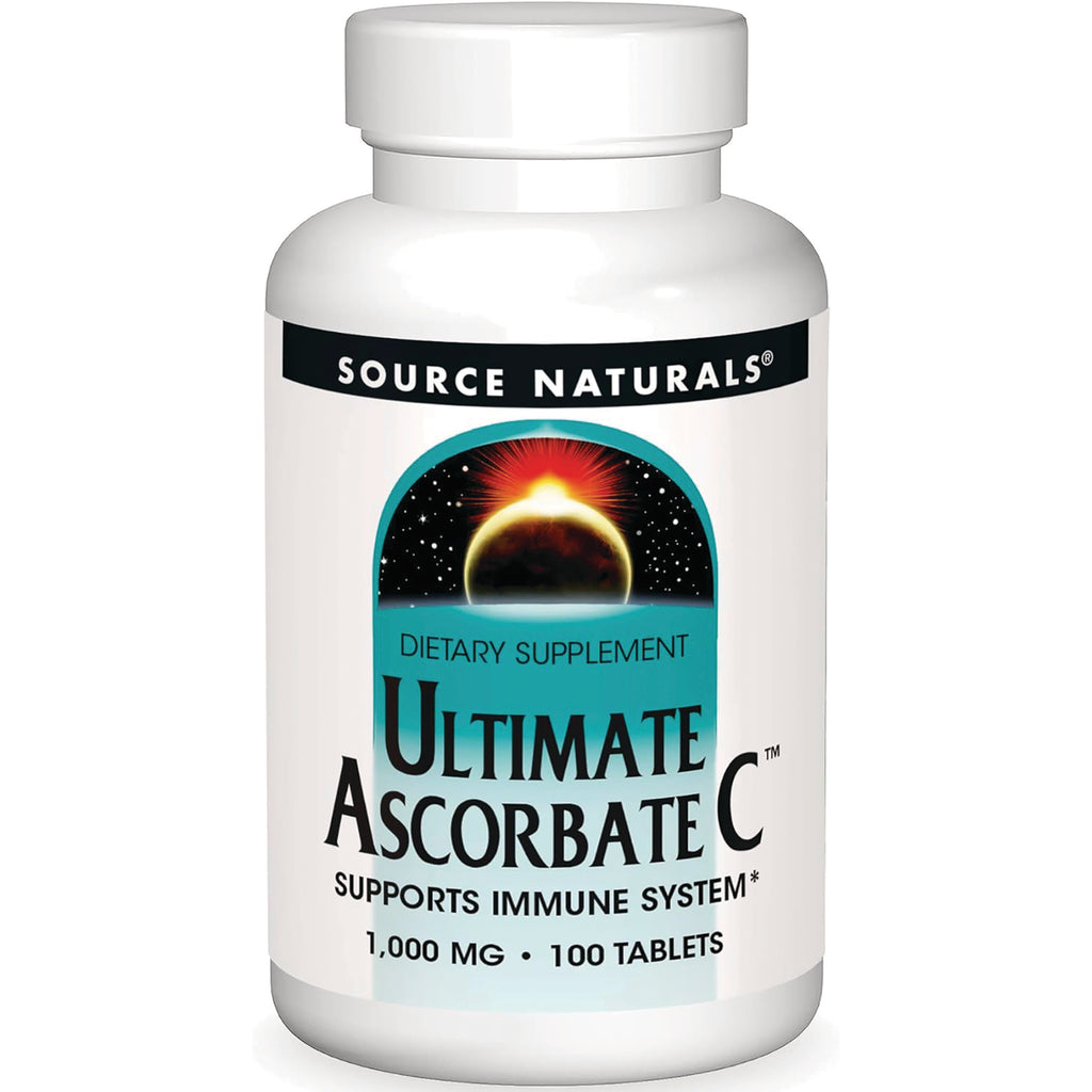SN782 | Source Naturals Ultimate Ascorbate C dietary supplement, 1,000 mg, 100 tablets - Thumbnail