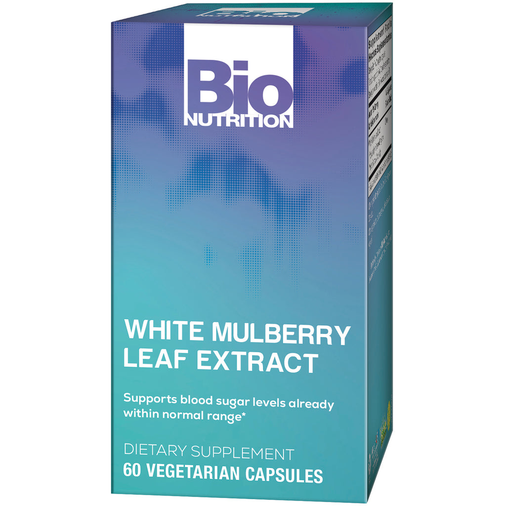 BNN036 | Bio Nutrition White Mulberry Leaf Extract dietary supplement box, 60 vegetarian capsules - Thumbnail