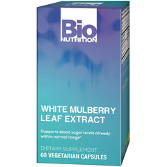 BNN036 | Bio Nutrition White Mulberry Leaf Extract dietary supplement box, 60 vegetarian capsules
