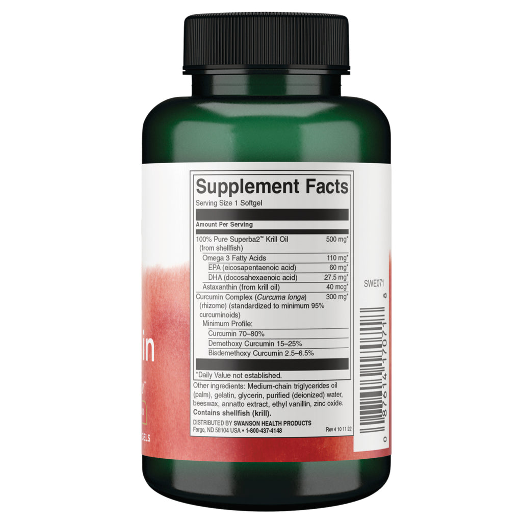 SWE071 | Back label with supplement facts and serving information - Thumbnail