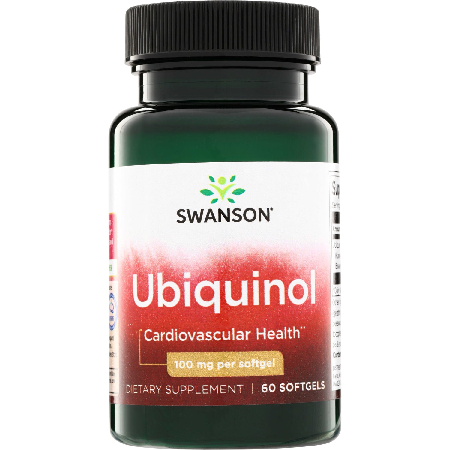 SWU377 | Swanson Ubiquinol, 100 mg per softgel, 60 softgels, Cardiovascular Health