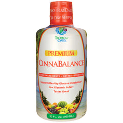 TPL014 | Tropical Oasis CinnaBalance liquid supplement bottle, 32 fl oz; supports healthy glucose metabolism