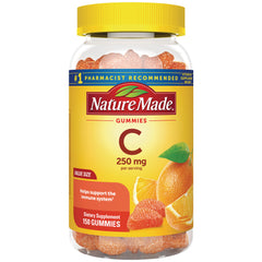 NTM199 | Nature Made Vitamin C gummies jar, 250 mg per serving, 150-count tangerine gummies