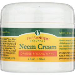 OGX018 | Theraneem Naturals Neem Cream, Orange & Ylang Ylang 2 fl oz 60 mL front label
