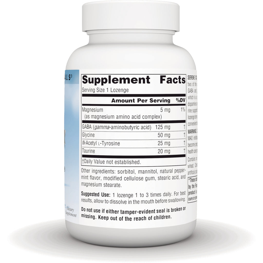 SN291 | Back label with Supplement Facts panel and other ingredients on bottle - Thumbnail