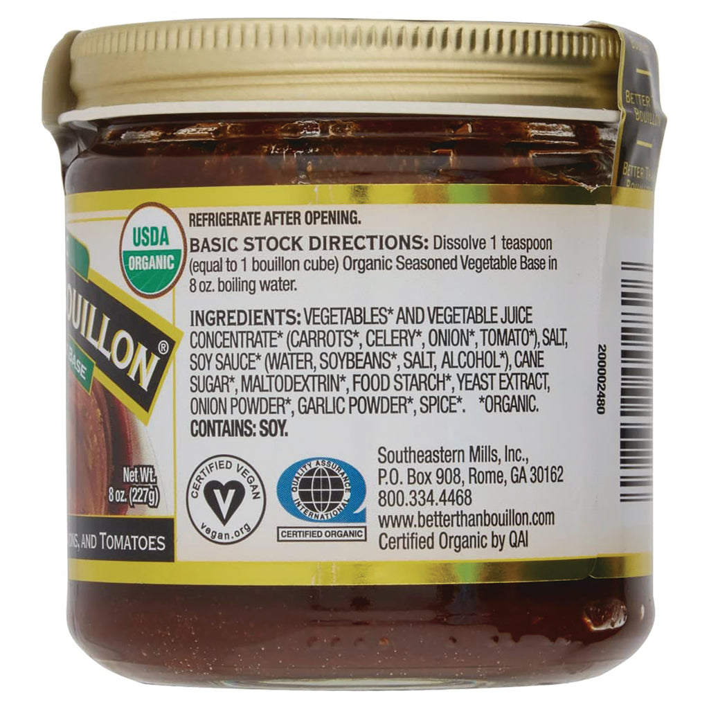 BOU004 | Back label of jar showing ingredients, basic stock directions, certifications and barcode - Thumbnail
