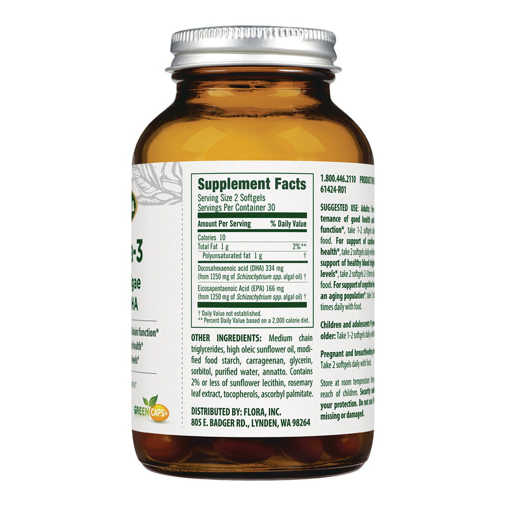 FL114 | back of amber supplement bottle showing Supplement Facts panel and ingredients label - Thumbnail