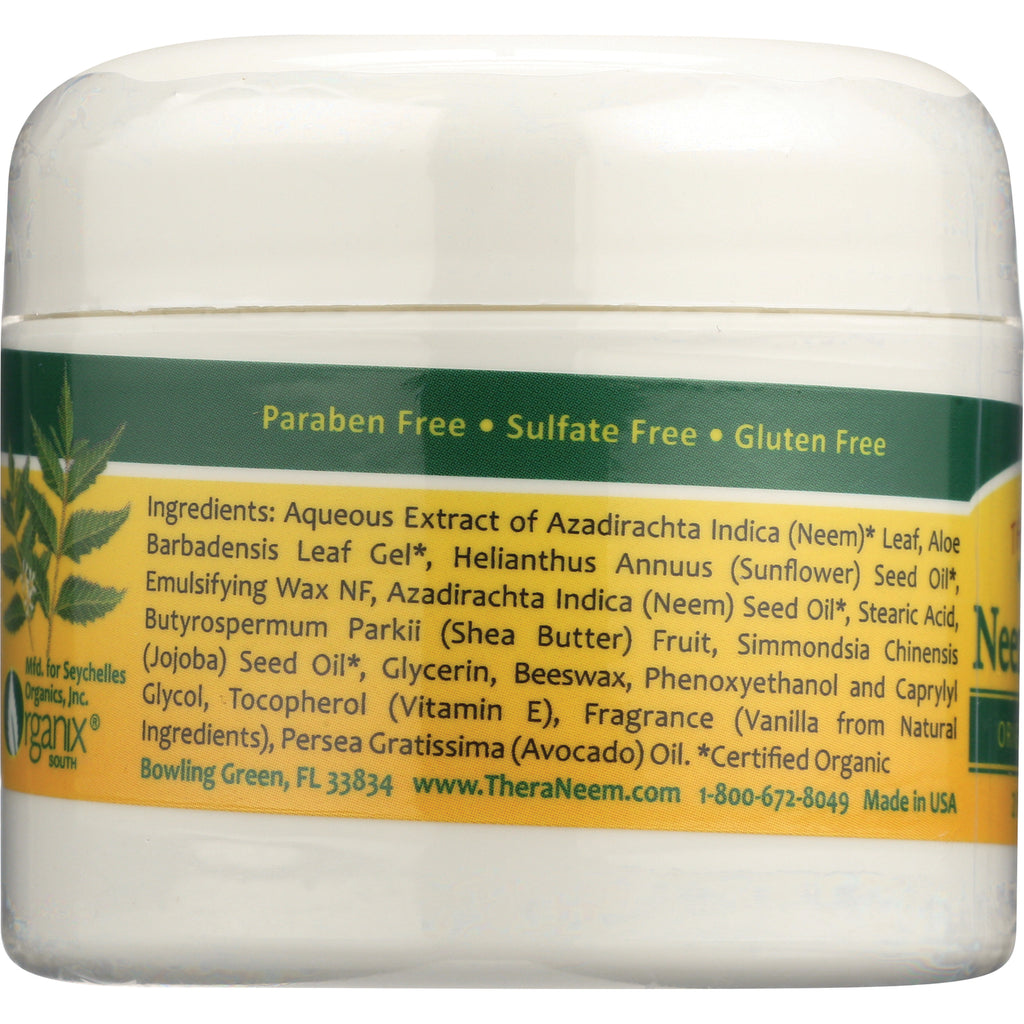 OGX011 | Back label of white jar showing ingredients list and green band reading Paraben Free  Sulfate Free  Gluten Free - Thumbnail