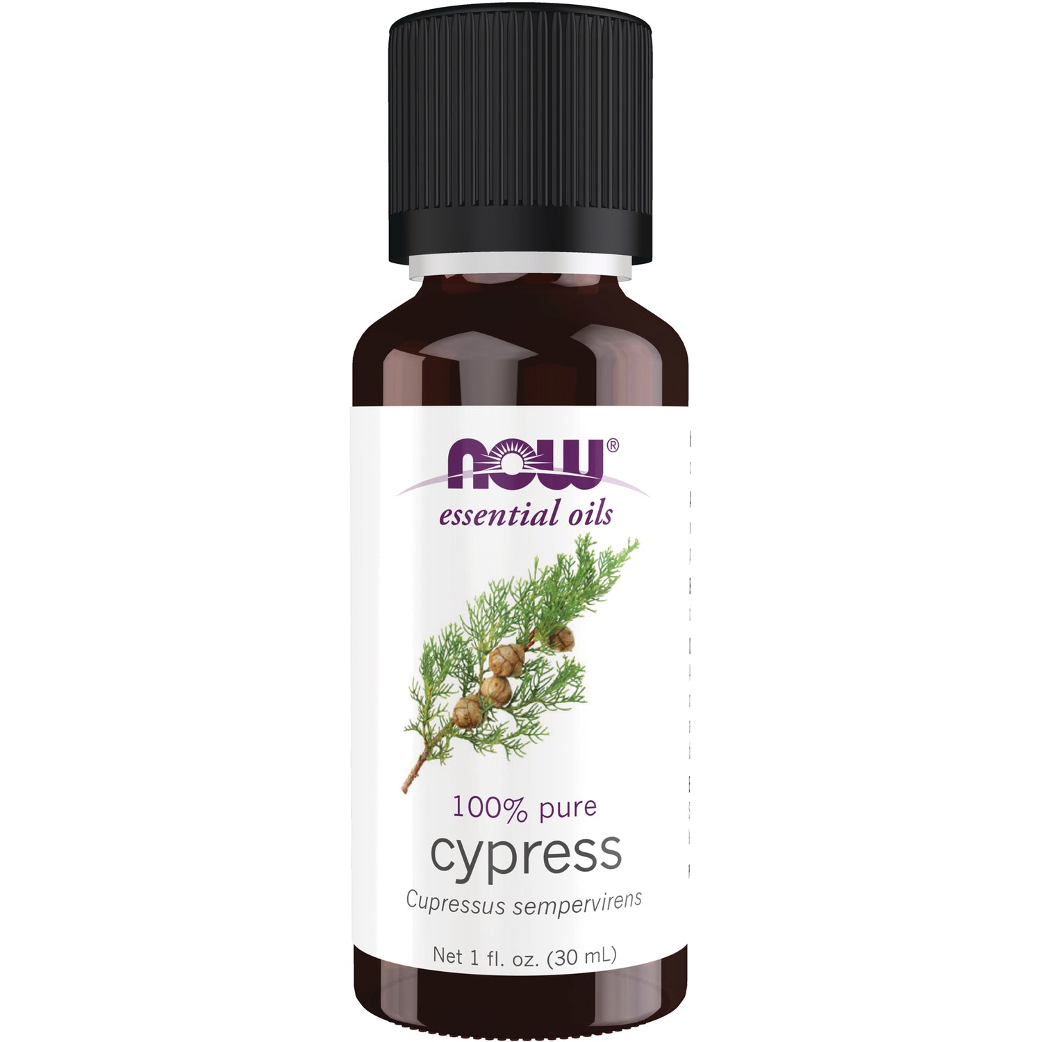NWF1012 | NOW essential oils 100% pure cypress (Cupressus sempervirens) 1 fl oz bottle