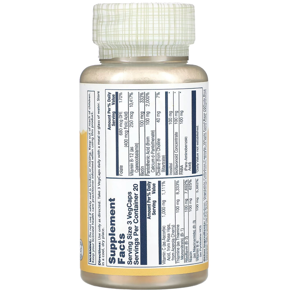 SLR292 | Back label showing Supplement Facts panel, serving size 3 VegCaps and directions - Thumbnail