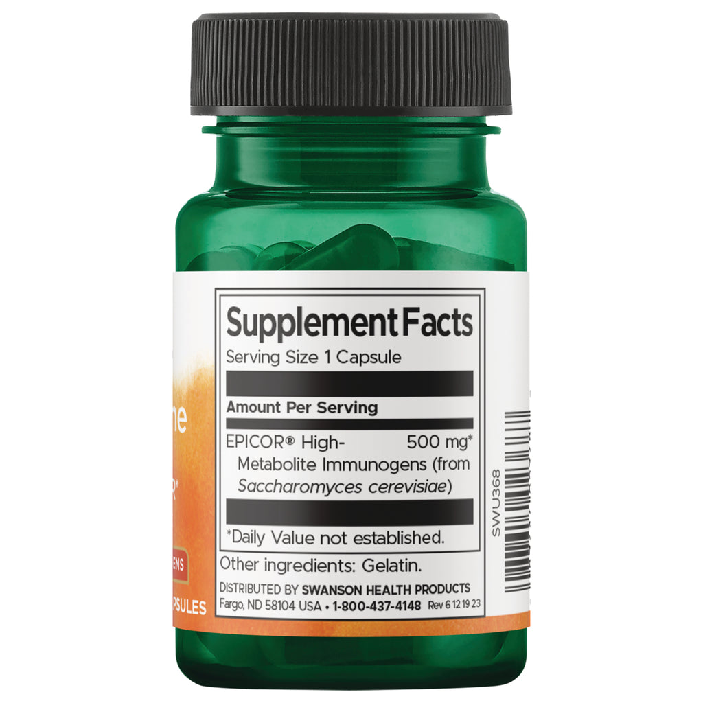 SWU368 | Back label with supplement facts and serving information - Thumbnail