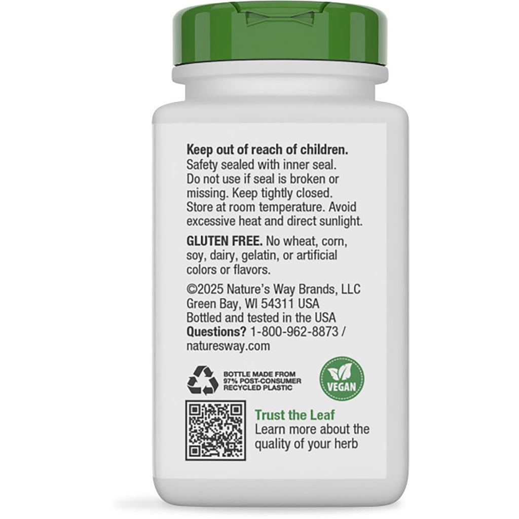 NW832 | back label of supplement bottle showing Supports Longevity & Vitality text, gluten free statement and barcode - Thumbnail