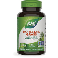 NW150 | Nature's Way Horsetail Grass bottle, traditional hair and nail support, 100 vegan capsules, 440 mg per serving